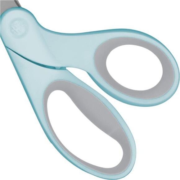 Westcott Titanium Bonded Sewing Scissors, 8", Bent, Blue, 1-Count - Picture 4 of 7